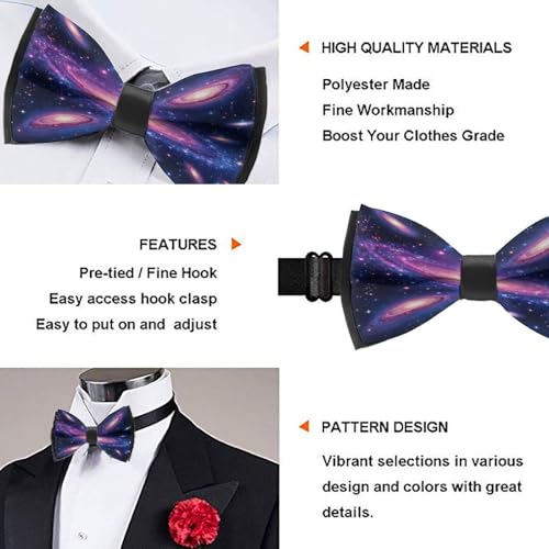 Pre-Tied Bow Tie for Men & Boys - Elegant Design for Tuxedo & Suit4