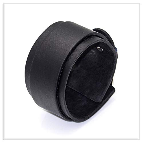 Xusamss Hip Hop Alloy Buckle Cuffs Adjustable Bangle Leather Wristband Bracelet,7"-8" #TOP2