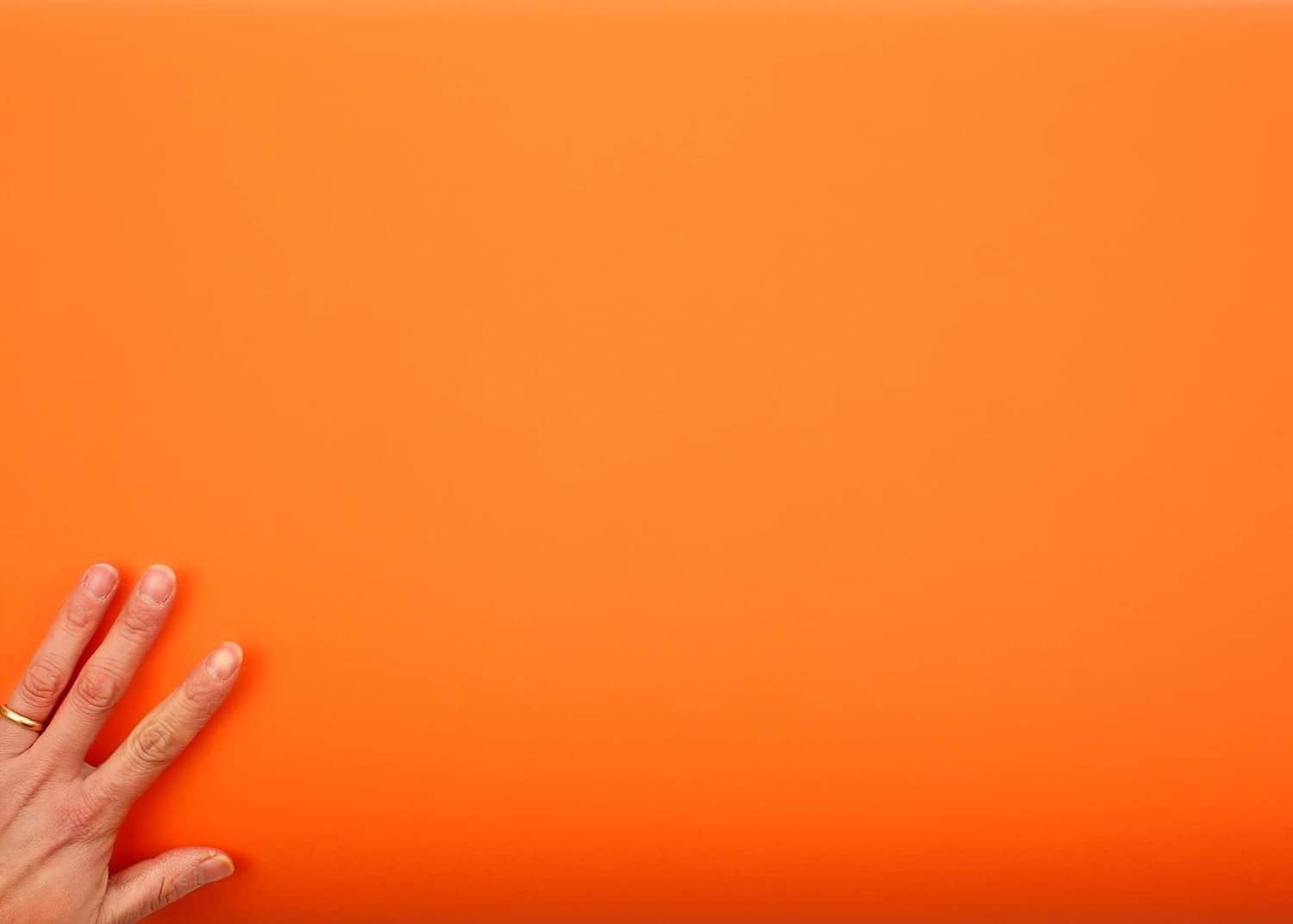 ROSEROSA Peel and Stick PVC Solid Self-Adhesive Wallpaper Covering Counter Top Orange (SG38 : 2.00 Feet X 6.56 Feet)