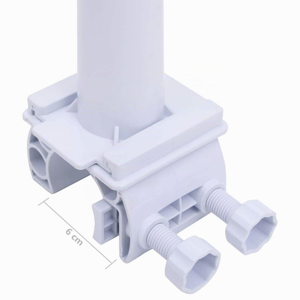 vidaXL Rullo di Copertura per Piscina con Base in Plastica