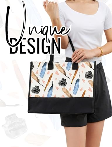 Bolso Tote InnoBeta Writers con Cierre Superior y Correa miniatura 2
