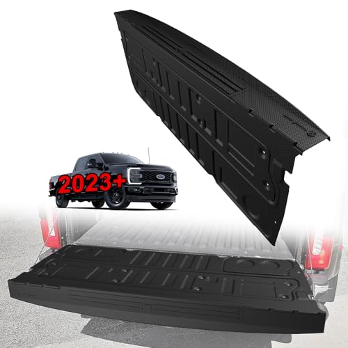 Image of TripleAliners Truck Mat Compatible with 2023-2026 Ford Super Duty F250 /F350 /F450 Accessories, Tailgate Mat Custom Fit All Weather Protection Pickup Liner, w /Tailgate Cap Protector