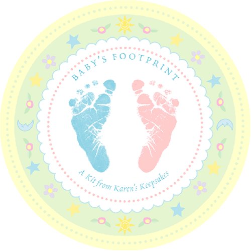 Baby's Footprink Kit and Lock of Hair Keepsake