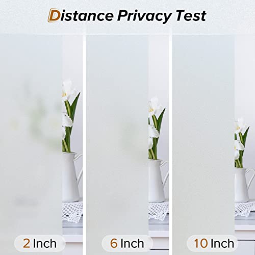 Rabbitgoo A023-45 Privacy Window Film, Frosted Glass Window Clings thumb #8
