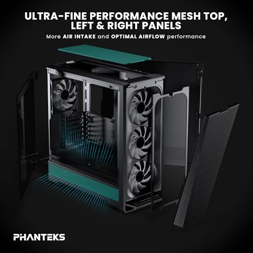 Image of PHANTEKS Eclipse G400A Tempered Glass ATX MID-Tower Computer CASE - Black