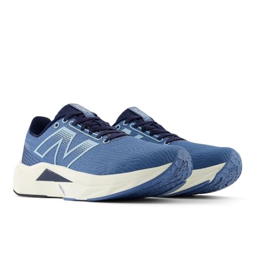 New Balance New Balance Women's FuelCell Propel V5 Running Shoe, Heron Blue/Navy/Angora, 10