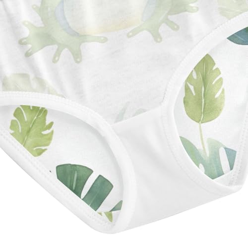 Frog Leaves Underwear Toddler Girl, Underwear for Girls, 2T–8 Years4