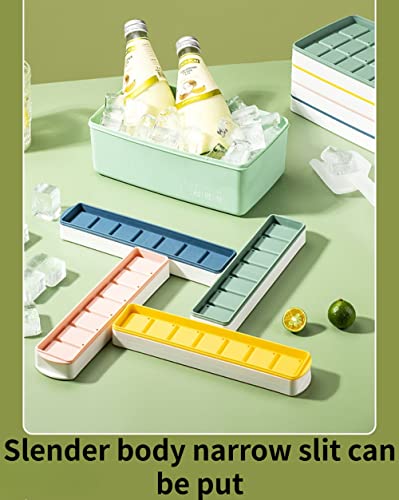 Molde para cubos de hielo con tapa, 14 celdas, verde miniatura 4