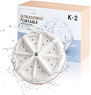 Mini Washing Machine, Portable Ultrasonic Washing Machine, 3 In 1 Lazy Magic Laundry Turbine Removes Dirt Washer with USB Powered for Home Travel Business Camping RV Trip (Auto 30 mins)