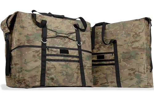 Xtreme Sight Line ~ G SØLAR 180 + G CUBƎ 450 Faraday Bag for Large Generators and Solar Panels ~ Protects Against EMP/CME/EMF/RF ~ Diamond Form Faraday Lined Interior ~ Multicam Camo