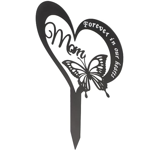 Abaodam Targa Commemorativa Metallo per Cimitero e Decorazione Esterna con per Mamma Defunta Atmosfera Commemorativa per Cortili e Tombe