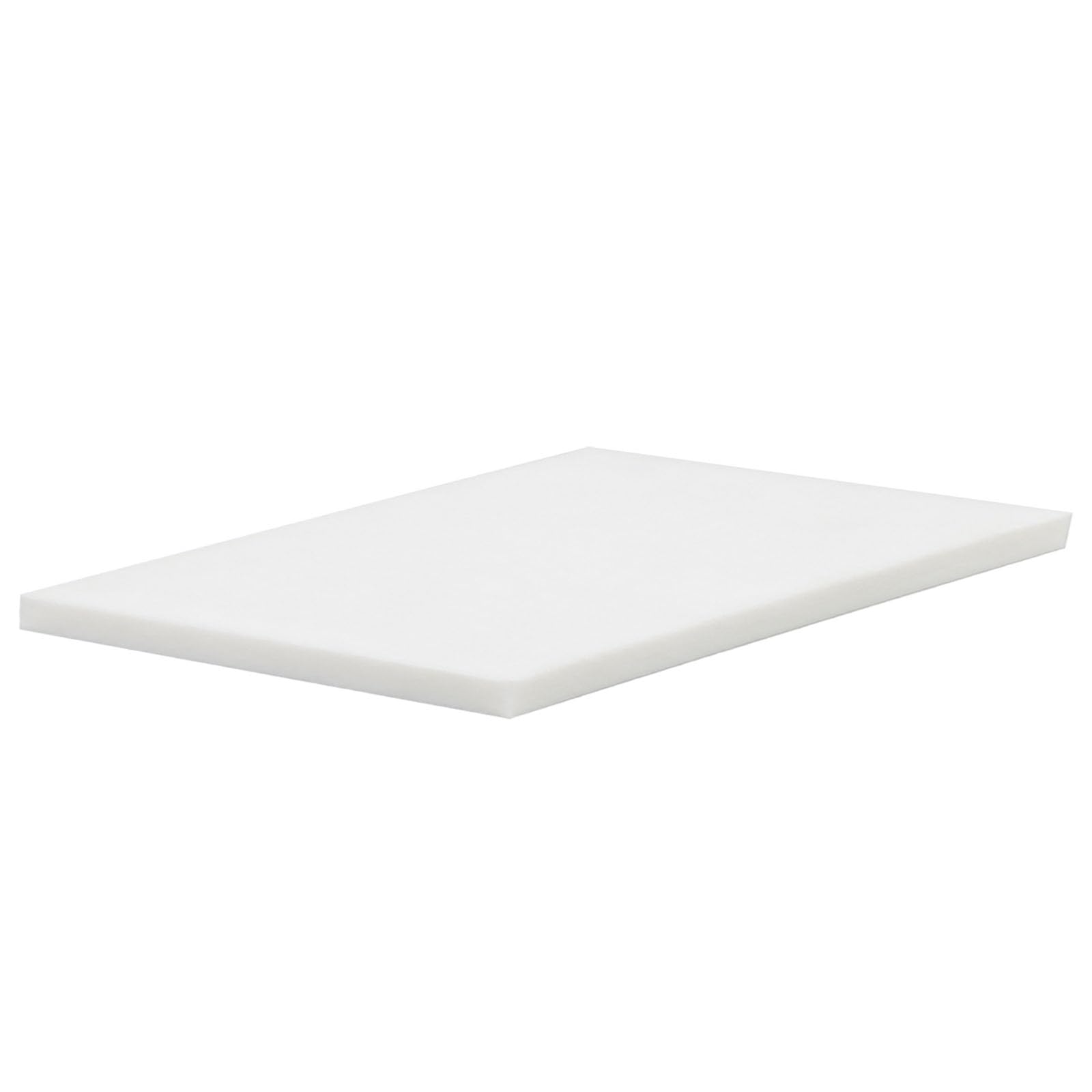 WANG TII DOO White POM Sheet 500mm x 500mm, 35-45mm Thick POM Acetal Copolymer Sheet for Milling Turning Spacers, Parts Processing,500x500x40mm