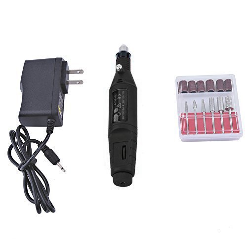 Close-up of the power adapter for the nail drill.