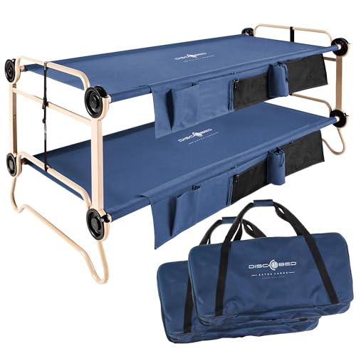 Disc-O-Bed Extra Large, with 2 Side Organizers, Navy