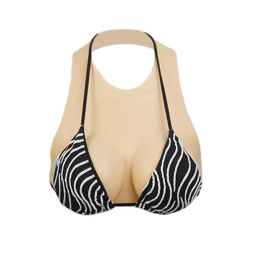 Image of Silicone Breasts Forms, Silicone Fake Breastplate B-G CUP Silicone Filled Fake Boobs for Crossdressers Drag Queen
