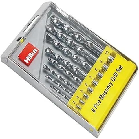 Hilka 498080088 8-Piece Masonry Drill Set Cover