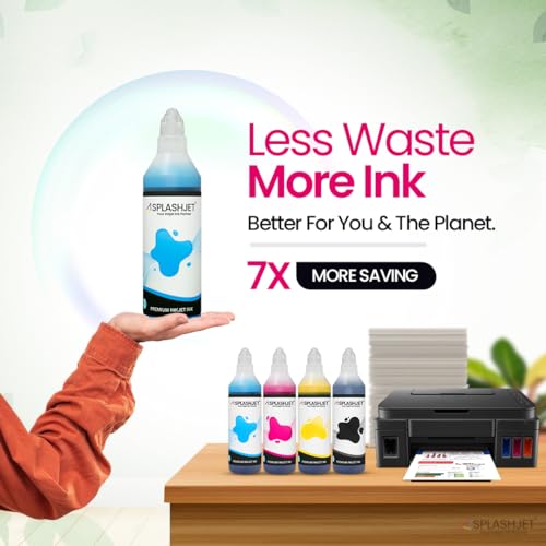 Image of Splashjet GI 790 Compatible Refill Ink for CN Pixma G2010, G2000, G1010, G1000, GM2070, G3010, G3000, G4000, G4010 Printer Ink Bottle for CN Inktank Printer (Yellow x 500gm) - 506005