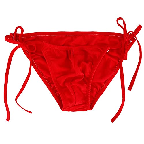 Men's Bulge Pouch Panties String Tie Side Bikini Briefs T-Back Lingerie Underwear Swimwear3