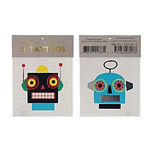 Preisvergleich Produktbild Meri Meri Temporäre Tattoos Roboter