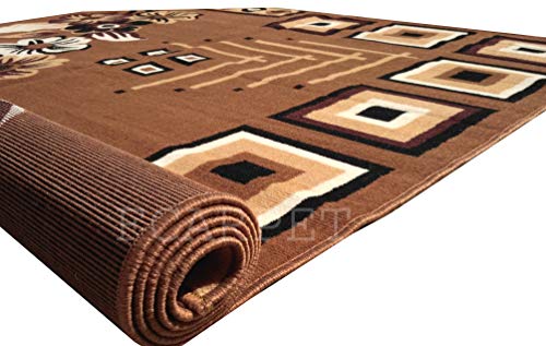 Image of Most Prefer Rectangular Carpet for Your Hall, Bedroom, Living Room & Kitchen 5X7 Feet Gold Color
