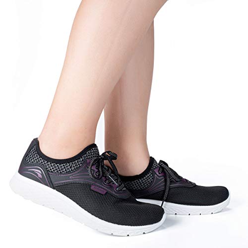 Tênis Kolosh Esportivo Feminino Preto/Roxo 38