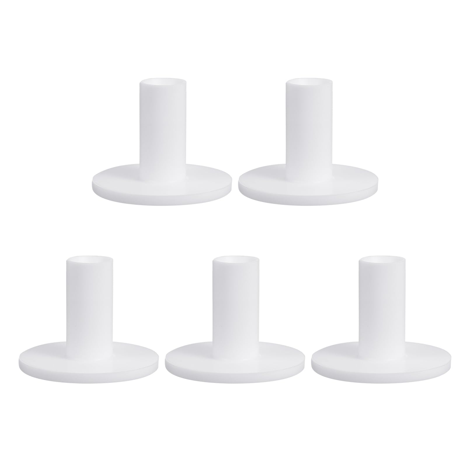 PATIKIL 2.1 Inch Rubber Golf Tees, 5 Pack Tall Practice Training Driving Range Tees Stable Ball Holder for Outdoor Indoor Hitting Mat, White