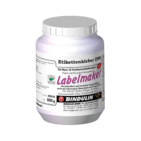 Labelmaker Etikettenkleber PE-Dose, für Blech, Holz, Pappe, Karton, Glas, Stein, Gummi, Kunststoff, Styropor® (500 g) Cover