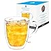 GROSCHE Cyprus Double-walled Glass Coffee Mug Heatproof Insulating Double Walled Glass Mug, Excellent for Tea or Coffee - Large Capacity 500 ml, 16 fl. oz capacity (Cyprus)