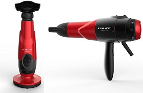 New Hot Ts Beauty simplicity 5000 Hands Free Counter Top Ionic Ceramic Nano + Fusion Heat Lightweight Hair Dryer (Red)