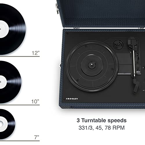Crosley Voyager Tourne-Disque avec 2 Haut-parleurs, entrée et Sortie Bluetooth et AUX – Tourne-Disque rétro à 3 Vitesses… - Les Beatles, Paul McCartney, John Lennon, RIngo Starr, George Harrison Crosley Voyager Tourne-Disque avec 2 Haut-parleurs, entrée et Sortie Bluetooth et AUX - Tourne-Disque rétro à 3 Vitesses… – Image 3