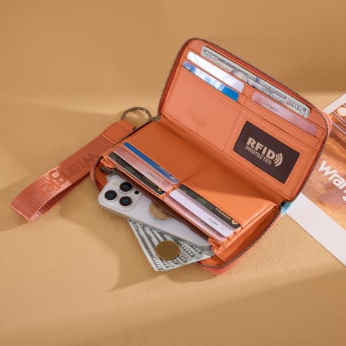 Image of Wrangler Wallet Women RFID Blocking, Gradient Wristlet Wallet for Daily Use