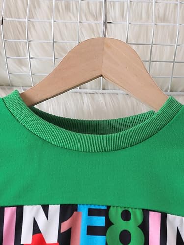 Kid Girl Letter Graphic Sweatshirt Set Long Sleeve Pullover and Leggings Fall Winter Clothing 2 Piece4