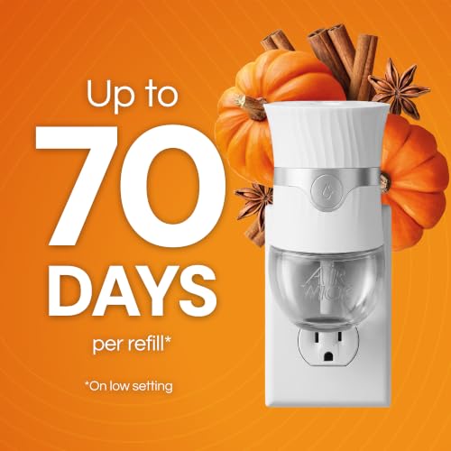 Air Wick Plug-In Scented Oil Refills, Pumpkin Spice, Fall Decor, 6 Count - image 3