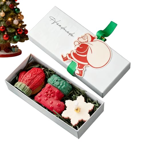 Vela de de soja para aromaterapia para celebración, velas perfumadas hechas a mano con de papel, larga duración, ideal para fiestas en casa, Navidad, bodas, cumpleaños, familia