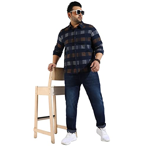 Image of CAHOOT Instafab Plus Men's Button Up Regular Fit Shirt for Casual Wear | Modern Clothing Shirt Crafted with Regular Sleeve, Comfort Fit & High-Performance for Everyday Wear