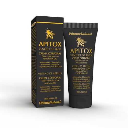 Prisma Natural - Apitox Crema Veneno de Abeja, uso tópico corporal con apitoxina like. Rápida absorción, efecto inmediato. Espalda, piernas, rodillas - 100ml