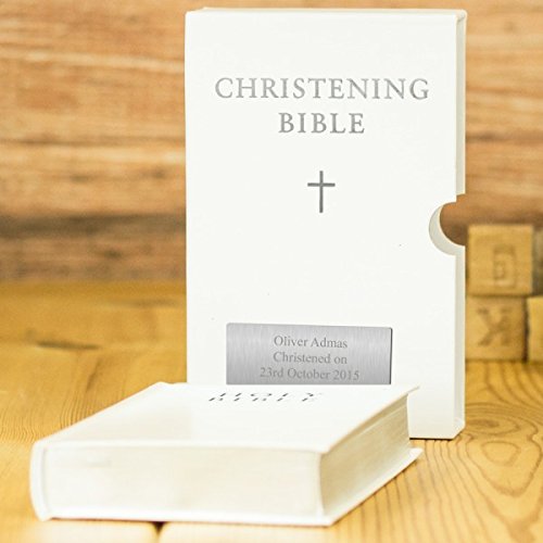 Personalised Christening Bible, engraved personalised bible Amazon.co.uk Handmade Products