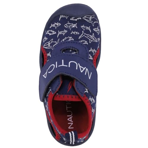 Image of Nautica Kids Water Shoes for Boys Girls Toddler Quick Dry Swim Shoes Aqua Socks Beach Pool Closed Toe Barefoot Summer Watershoes for Toddlers Size 5-12