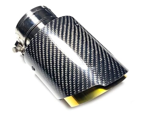 Auto Endrohre Carbon Schalldämpfer Spitze Auspuff Universal Edelstahl Gold Auspuff Schalldämpfer Rohr Endrohre & Endrohrteile(IN 63MM-Out 76MM) Auto Endrohre Carbon Schalldämpfer Spitze Auspuff Universal Edelstahl Gold Auspuff Schalldämpfer Rohr Endrohre & Endrohrteile(IN 63MM-Out 76MM)