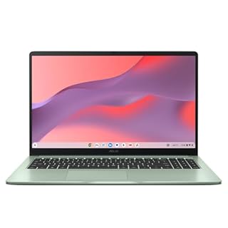 ASUS Chromebook 15 CX1505CKA Laptop | 15.6" Full HD Screen | Intel Celeron N4500 Processor | 4GB RAM | 64GB eMMC Storage | Google Chrome OS | Misty Green | Amazon Exclusive