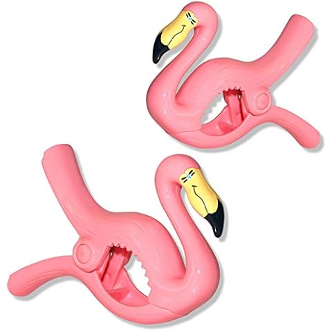 Beach Towel "Boca Clips" - Flamingos Cover