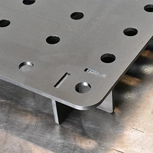 Premium Tig Welding Table Top for Welder Workshop - Durable 5mm Thick Steel Heavy Duty and Constant Use - Welder, Weld, Bench, Trolley, Work, Metal, Tools, Workbench