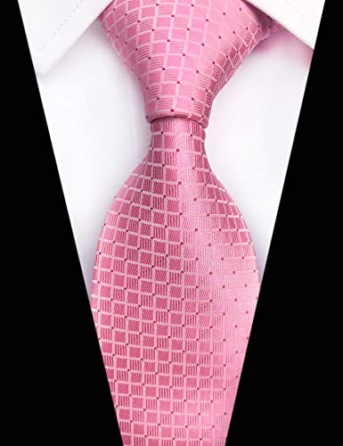 Adulove Men's Necktie Classic Silk Tie Woven Jacquard Neck Ties 6 PCS