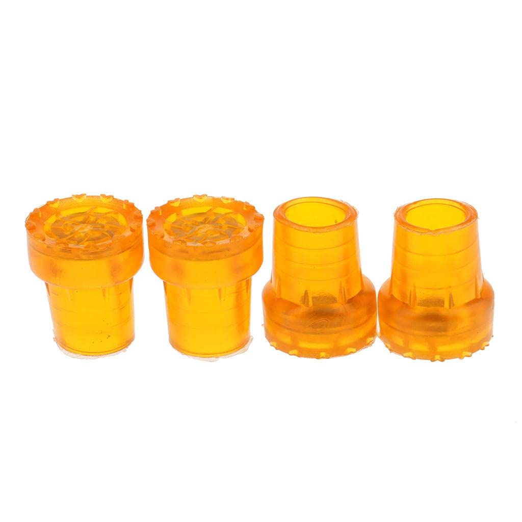 CALANDIS™ 4pcs Anti-Skid Stable Shock Absorb Walking Stick End Crutch Cane Tips 19mm Orange | Walkers & Canes | Mobility/Walking Equipment | Medical Mobility & Disability-image-30
