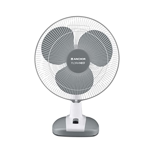 Image of Anchor By Panasonic Flora Neo Oscillation Table Fan | 400 mm table fan with 1350 RPM (2 Yrs Warranty) (Graphite Grey, 1 Piece)