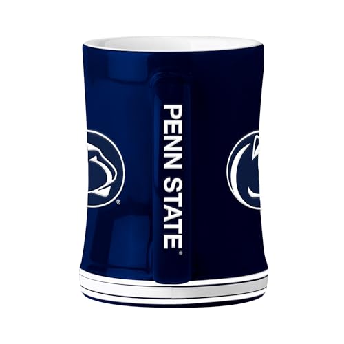 Image of Logo Brands Penn State Nittany Lions 14oz Relief Mug- Officially Licensed Mug, Sculpted 3D Logo and Team Colors - Comfortable Handle and Glossy Finish for College Sports Fans