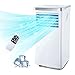 Condizionatore Portatile, 9000BTU/h & 2.6kW, RINTUF 4 in 1 Aira Climatizzatore Portatile Silenzioso con Tubo, Raffreddamento/Ventilatore/Deumidificatore, 2 Velocità & Modalità Sleep & 24H Timer