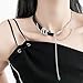 CIXVOEMK Silver Snake Entwined Pendant-Personalized Collarbone Chain-Fashion Necklace (Necklace-C)