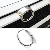 KELEIMAI Car Accessories Fit For Toyota RAV4 2019-2024 2025 Exterior Front Mesh Grille Logo Frame Cover Trim (Glossy Chrome Style) ABS 1 PC Not Fit RHD/Adventure