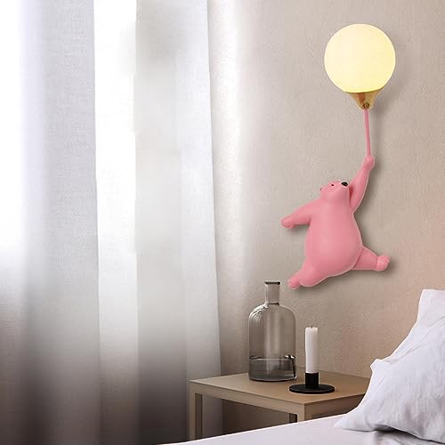 Applique murale dessin animé ours ballon veilleuse 3D G9 chambre